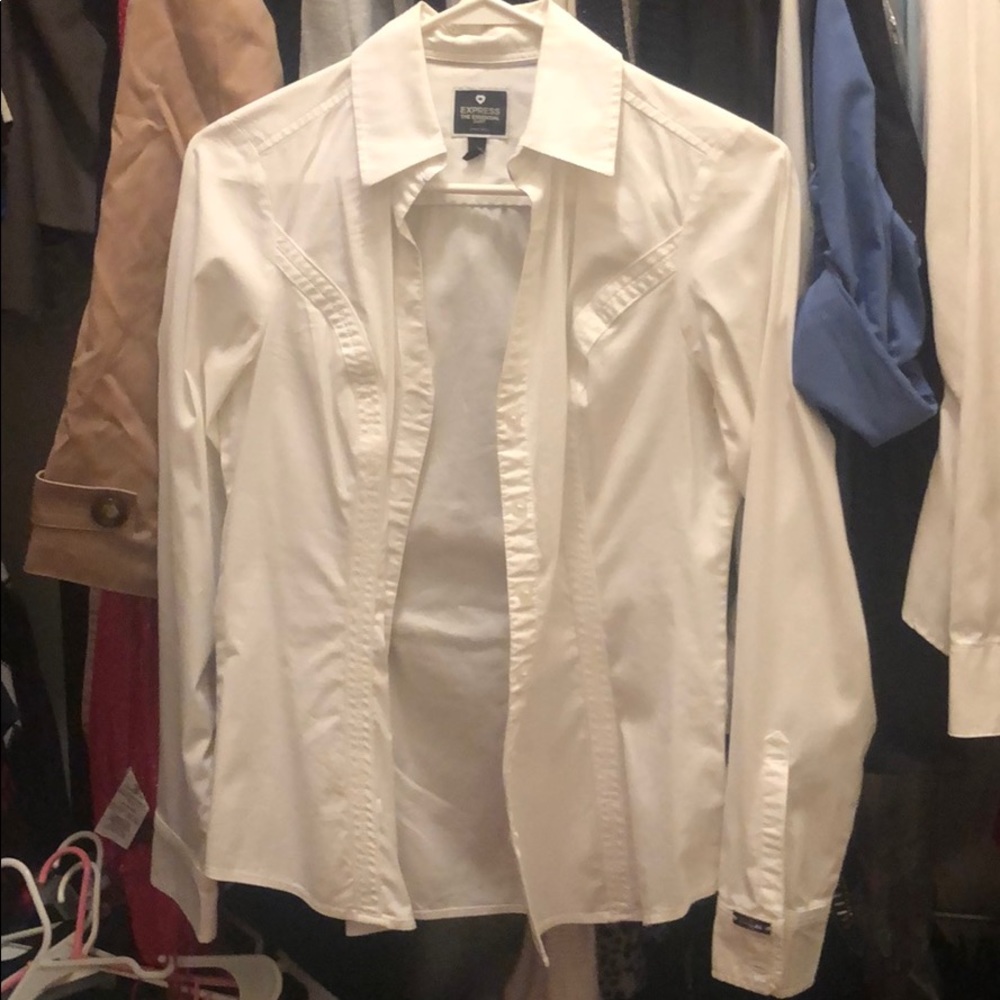 Express xs button down shirt